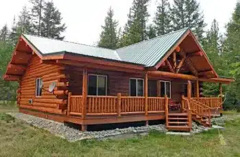 Finally, a One-Story Log Home Ranch Style That Has It All For $40,000