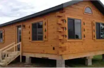 A Mobile Log Cabin with a Cozy Inside for $36,000