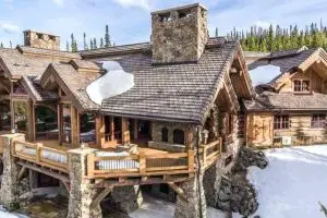 This stunning log estate is known as the King Of Dream Homes