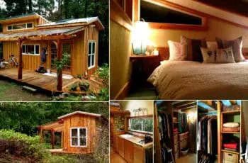 Tiny House Tour: Perfectly Rustic Tiny Mountain Log Cabin