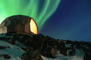 Prefab Tiny Dome In The Arctic That Provides Hikers With Warm Shelter
