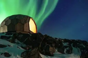 Prefab Tiny Dome In The Arctic That Provides Hikers With Warm Shelter