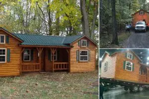 Take a Virtual Video Tour of this Amazing $16,348 Log Cabin by One of the Best Log Home Builders: Amish Log Cabins